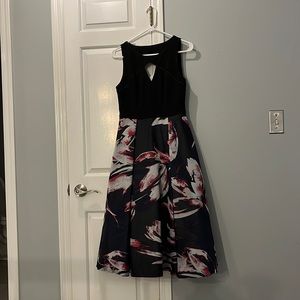 Brand new Adrianna Papell dress. US size 4, black with grey and purple.